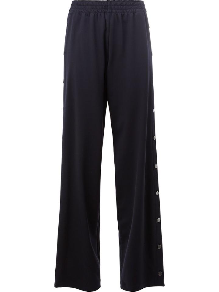 Maison Margiela Elasticated Waistband Fluid Trousers, Women's, Size: 38, Blue, Virgin Wool/spandex/elastane