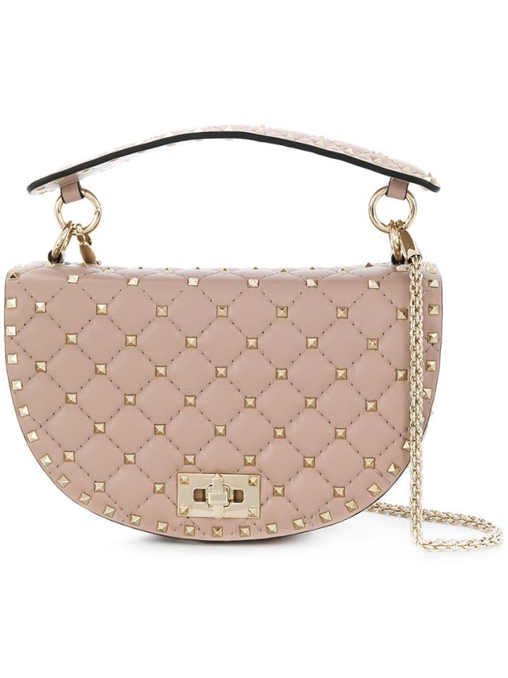 Valentino Rockstud Spike Bag - Nude & Neutrals
