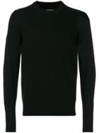 Maison Margiela Elbow Patch Round Neck Sweater - Black