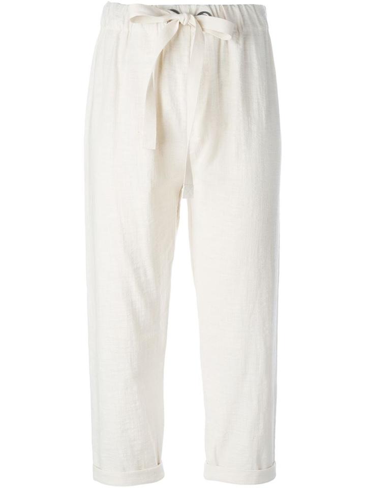 Erika Cavallini Drawstring Cropped Trousers