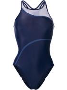 Adidas By Stella Mccartney Open Back Swimsuit - Blue