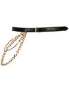 Altuzarra Shasti Thin Chain Embellished Belt - Black