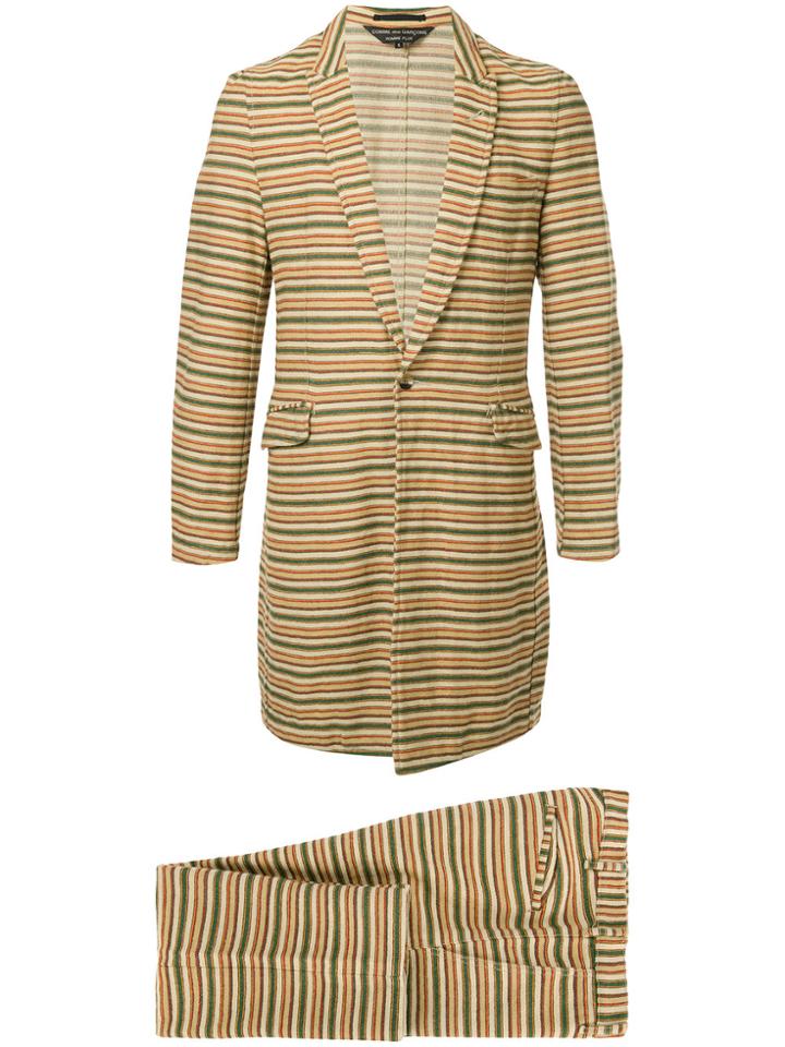 Comme Des Garçons Vintage Striped Two-piece Suit - Multicolour