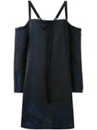 Assin - Could Shoulder Dress - Women - Polyurethane/acetate - One Size, Women's, Blue, Polyurethane/acetate