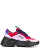 Versace Jeans Colour Block Mid-top Sneakers - Pink