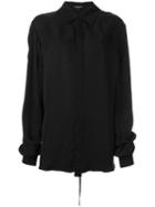 Ann Demeulemeester Blanche Oversized Shirt, Women's, Size: 38, Black, Cupro