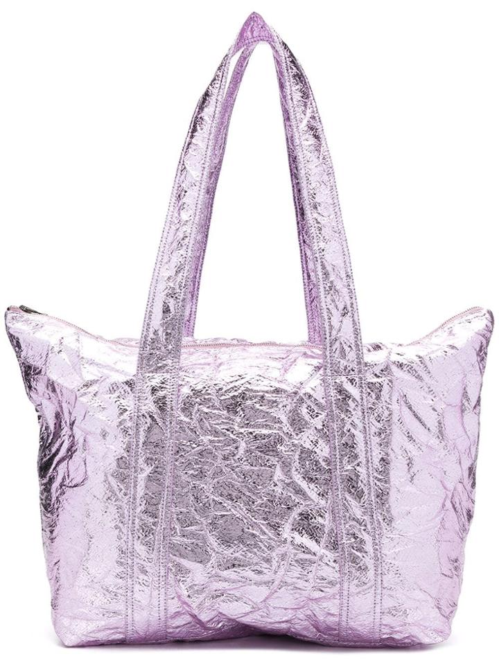 Sies Marjan Creased Shopper Tote - Pink