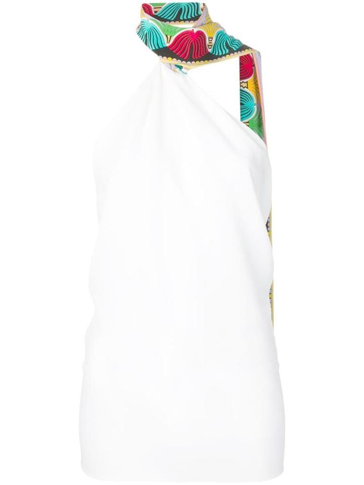 Emilio Pucci Scarf-detail Halterneck Top - White