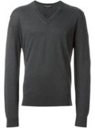 Dolce & Gabbana Fine Knit V-neck Jumper
