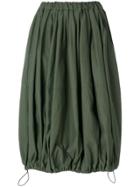 Junya Watanabe Drawstring Hem A-line Skirt - Green