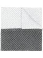 Homme Plissé Issey Miyake Two Tone Scarf - Grey