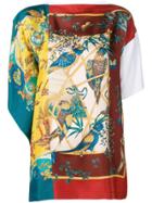 Salvatore Ferragamo Asymmetric Printed Blouse - White