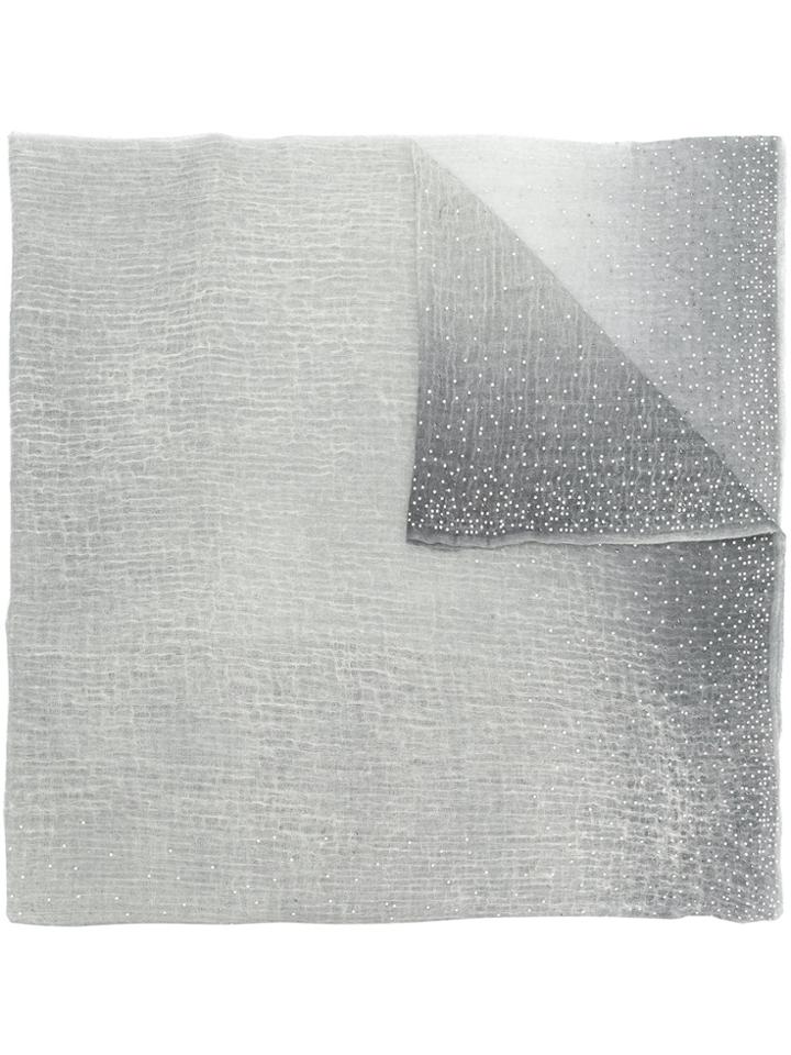 Avant Toi Studded Scarf - Grey