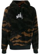 Nike Sherpa Logo Drawstring Hoodie - Black