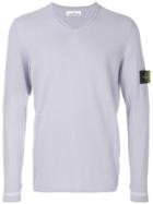 Stone Island Longsleeved T-shirt - Pink & Purple