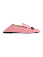 Sergio Rossi Customised Sr1 Slippers - Pink & Purple