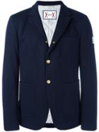 Moncler Gamme Bleu Patch Pockets Blazer, Men's, Size: 3, Blue, Cotton/polyamide/acrylic/feather Down