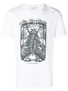Alexander Mcqueen Moth Embroidered T-shirt - White