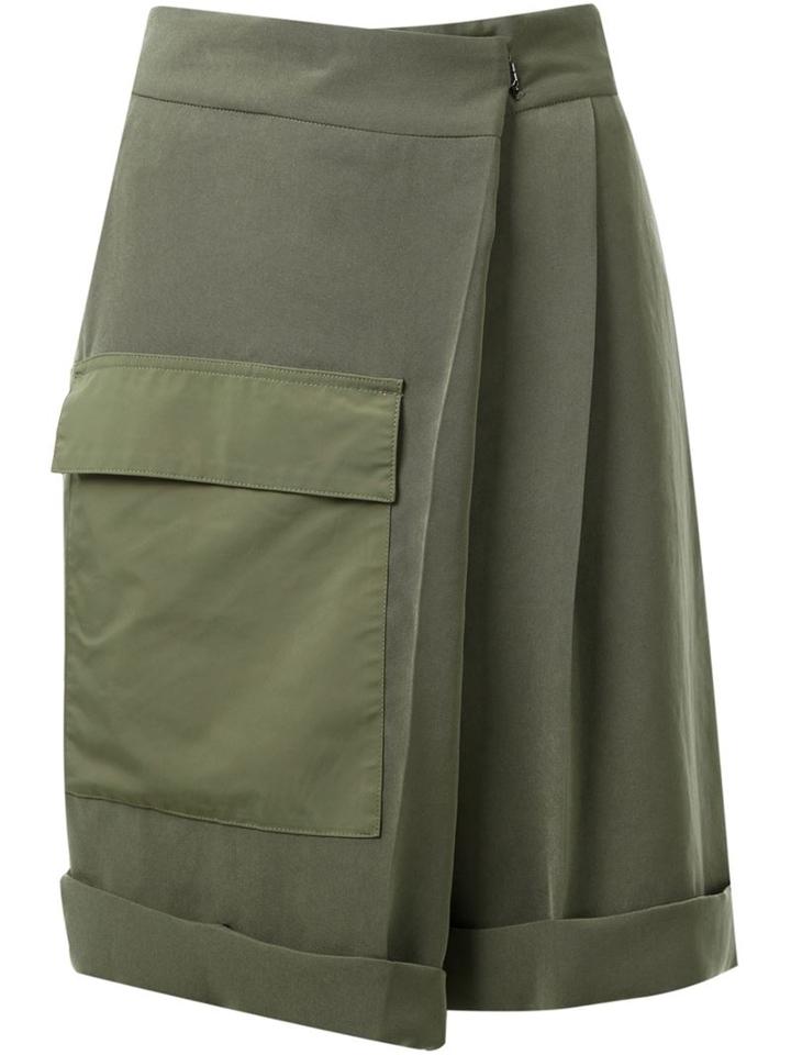 Fad Three Foldover Pleated Shorts