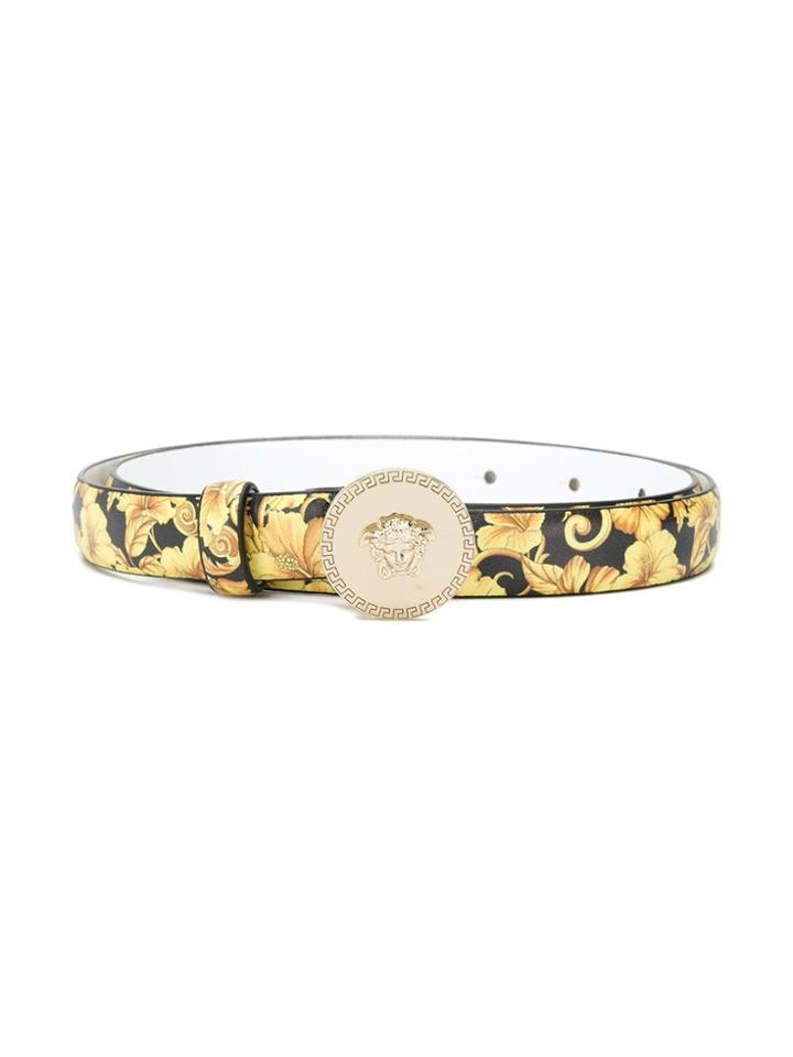 Young Versace Medusa Head Belt - Yellow