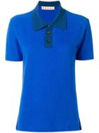 Marni Short Sleeved Polo Top - Blue