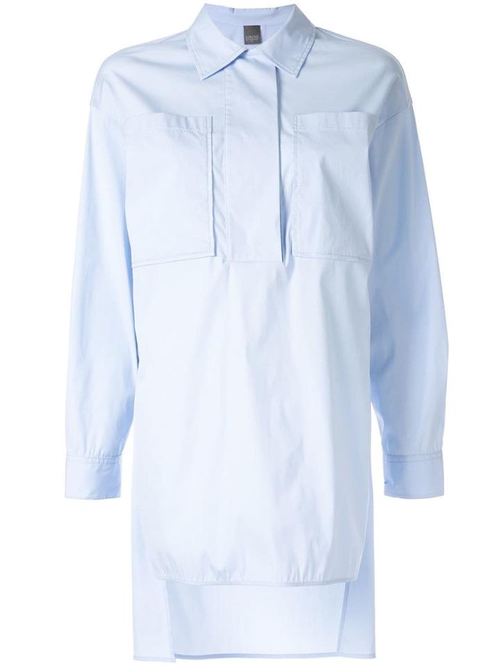 Lorena Antoniazzi Oversized Poplin Shirt - Blue