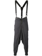 Greg Lauren - Striped Drop-crotch Trousers - Men - Cotton - 2, Grey, Cotton