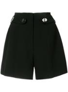 Proenza Schouler Metallic-embellished Shorts, Women's, Size: 0, Black, Acetate/silk/viscose