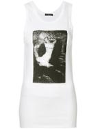 Ann Demeulemeester Graphic Print Tank Top - White