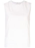 Hermès Pre-owned Stripe Sleeveless Vest - White