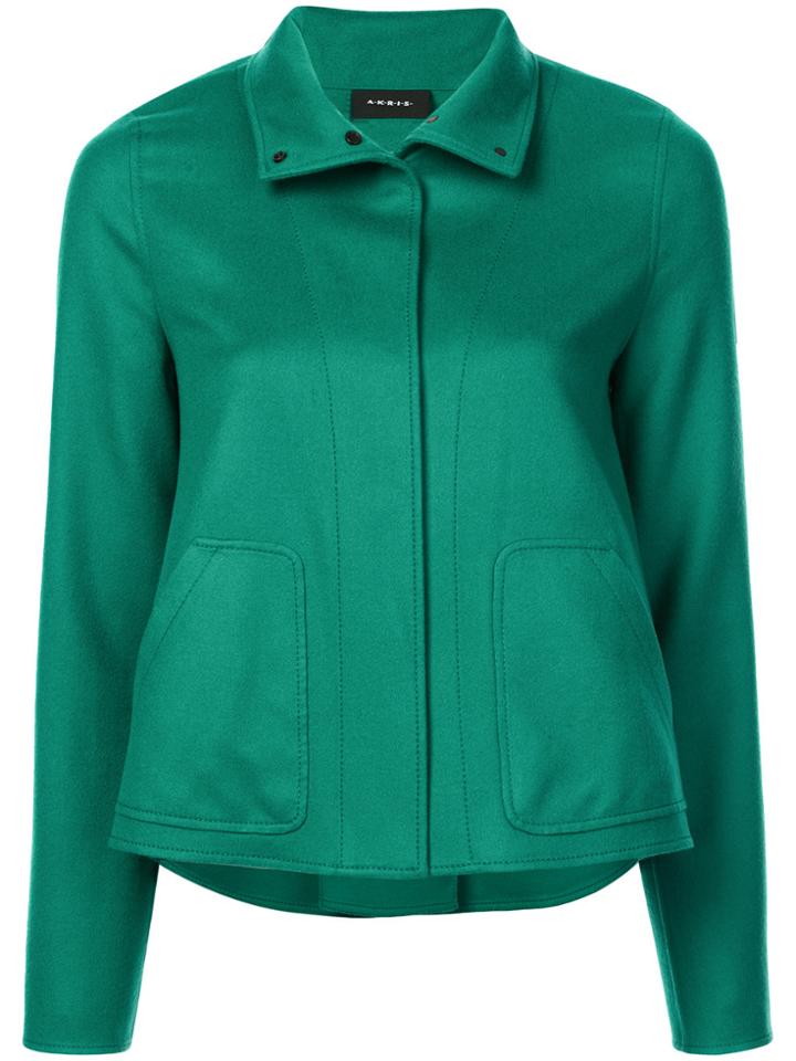 Akris Cropped Jacket - Green