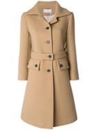 Chloé Flared Double Breasted Coat - Nude & Neutrals
