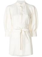 Zimmermann Waist-tied Shirt Dress - Nude & Neutrals