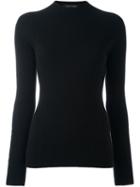 Rag & Bone 'natasha' Ribbed Jumper, Women's, Size: Medium, Black, Cashmere