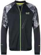 Ea7 Emporio Armani Galaxy Print Track Jacket - Black