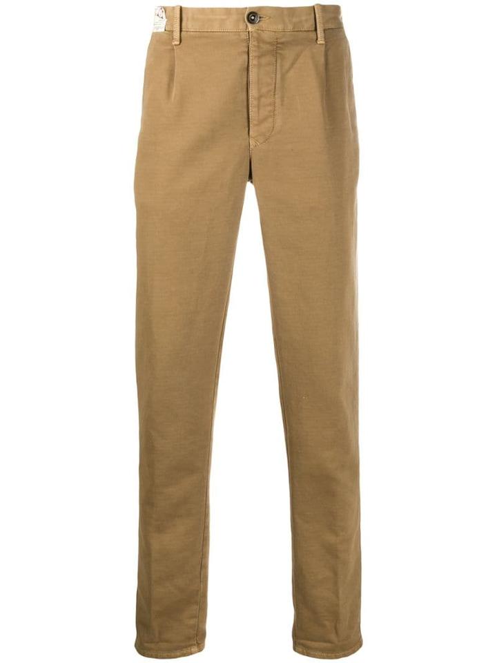 Incotex Plain Regular-length Chinos - Neutrals