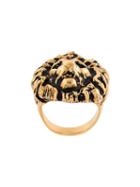 Saint Laurent Lion Ring, Women's, Size: 6, Metallic