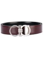 Salvatore Ferragamo - Double Gancio Reversible Belt - Men - Leather - 95, Red, Leather