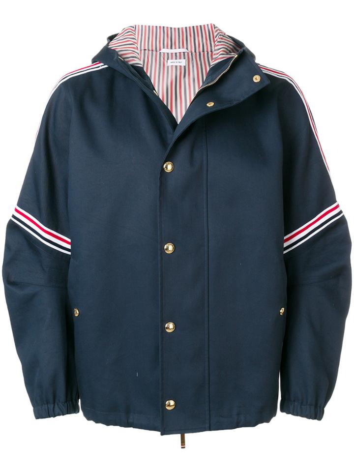 Thom Browne Articulated Oversized Mackintosh Jacket - Blue