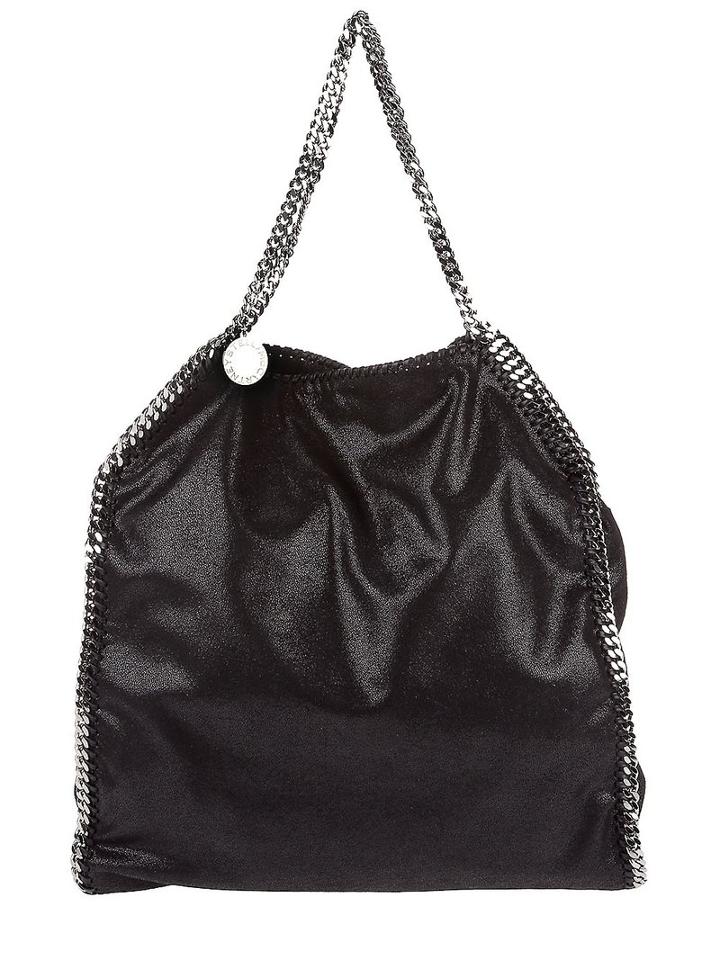 Stella Mccartney Big 'falabella' Tote, Women's, Black, Fabric
