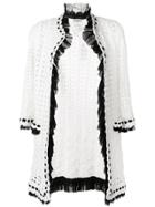 Chanel Vintage Crochet Knit Cardigan - White
