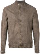 Salvatore Santoro Fitted Biker Jacket - Grey