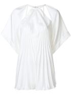 Maison Margiela Cut Out Pleat Detail Top - White