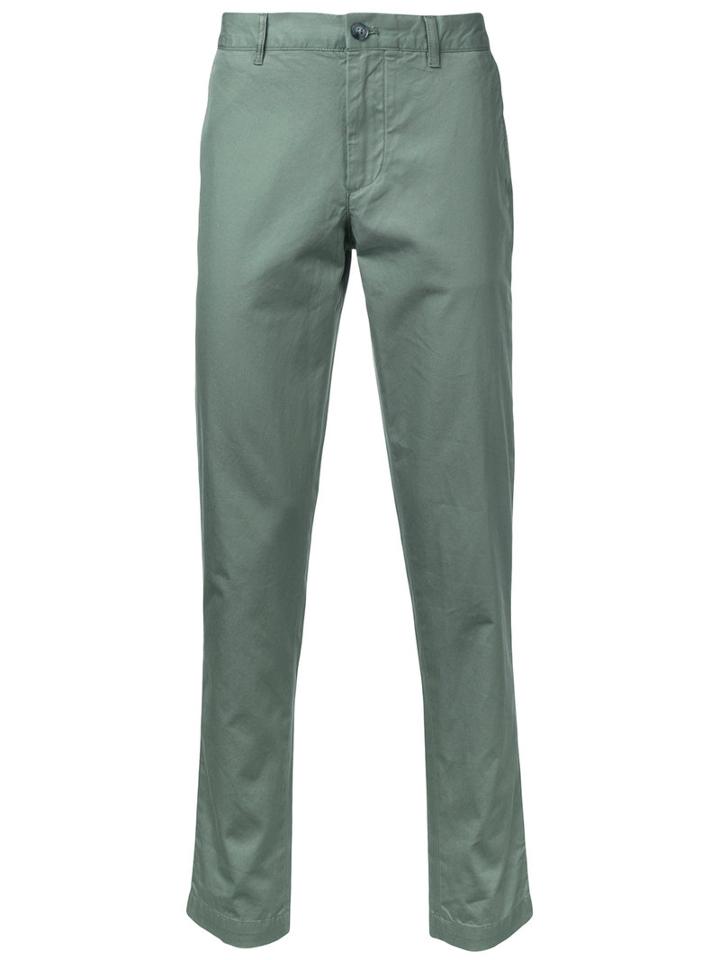 Lacoste - Slim-fit Chino Trousers - Men - Cotton - 36, Green, Cotton