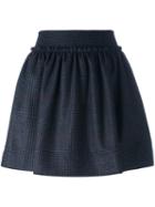 Jil Sander Navy Tweed Mini Skirt