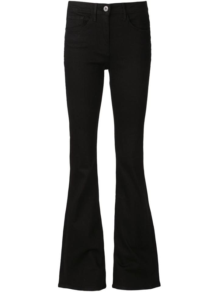 3x1 Flared Jeans, Women's, Size: 31, Black, Cotton/spandex/elastane/polyurethane