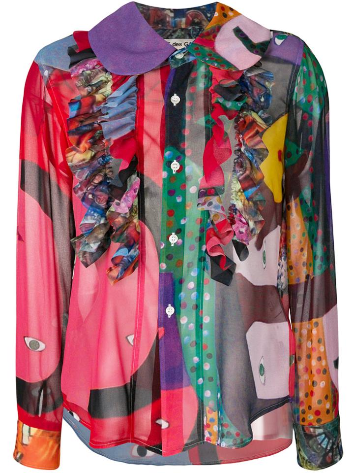 Comme Des Garçons Multi-pattern Blouse - Multicolour