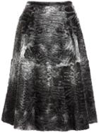 Liska Lamb Fur Skirt
