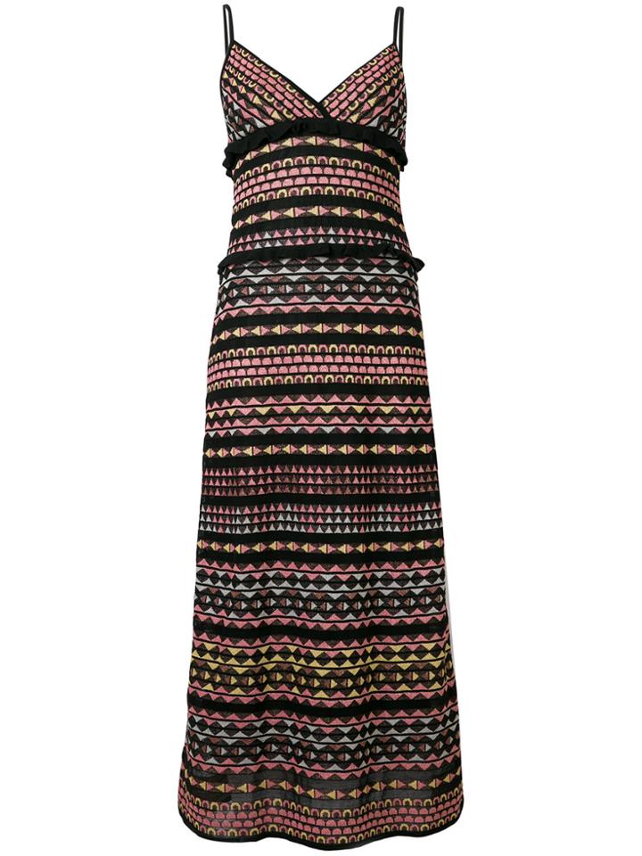 M Missoni Geometric Print Maxi Dress - Multicolour