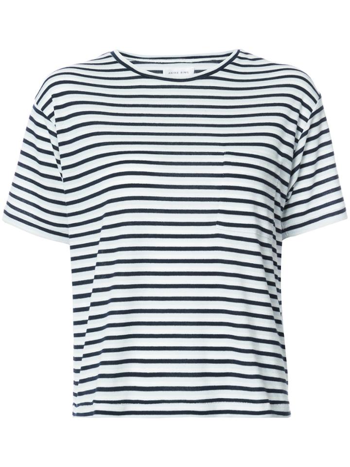 Anine Bing Striped T-shirt - Blue